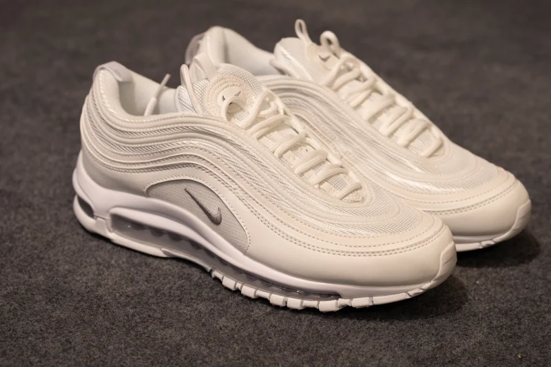 White Nike Air Max 97 sneakers at Abirash
