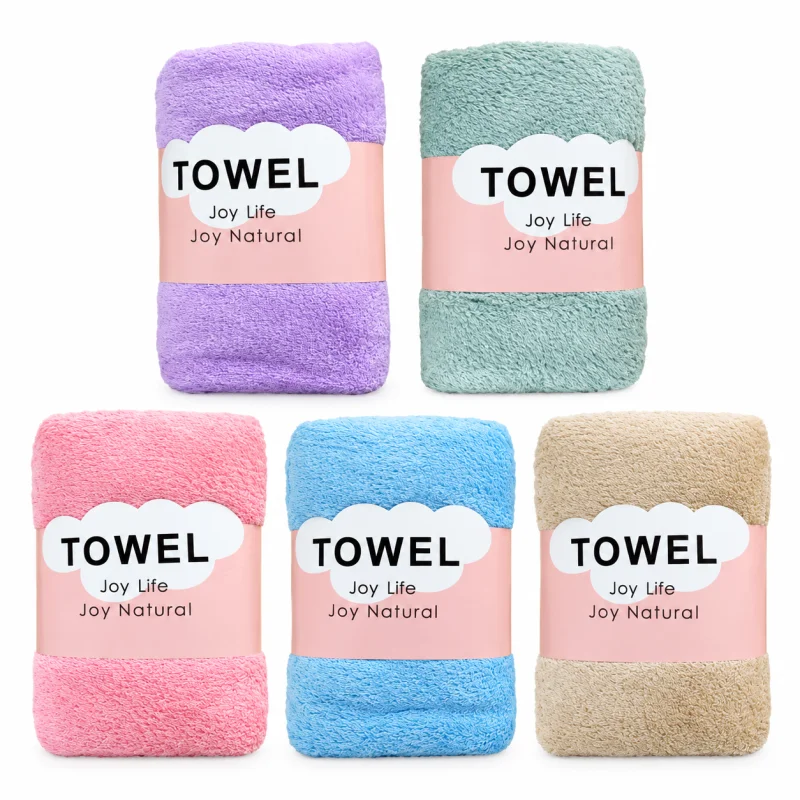 Joy Life Joy Natural Ultra Soft Coral Velvet Microfiber Baby Bath Towel – Soft, Absorbent & Gentle Newborn Towel