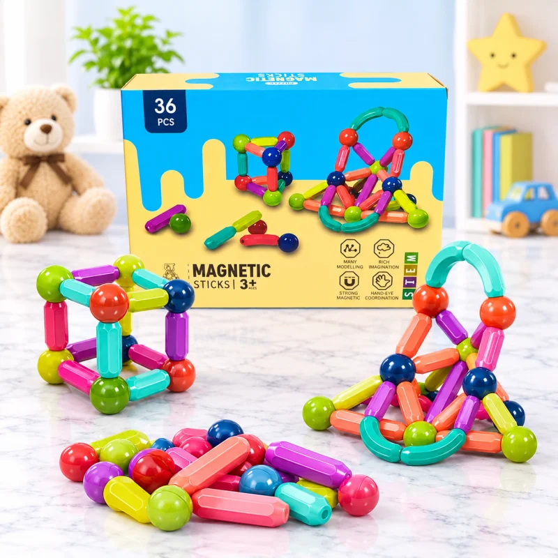 Magnetic Building Block Set image